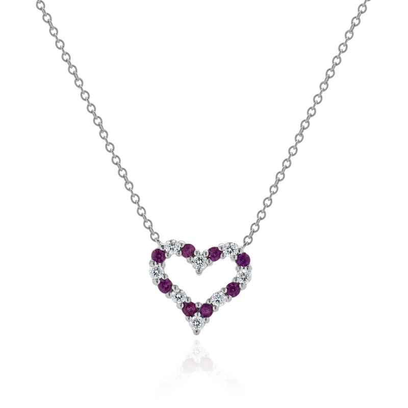 Return to Tiffany® Pink Double Heart Tag Pendant in Silver with a Diamond,  Mini | Tiffany & Co.