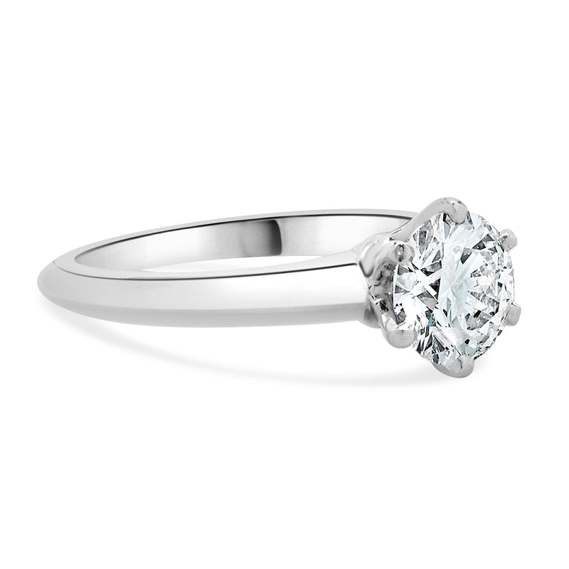Tiffany & Co. Platinum Diamond Solitaire Ring