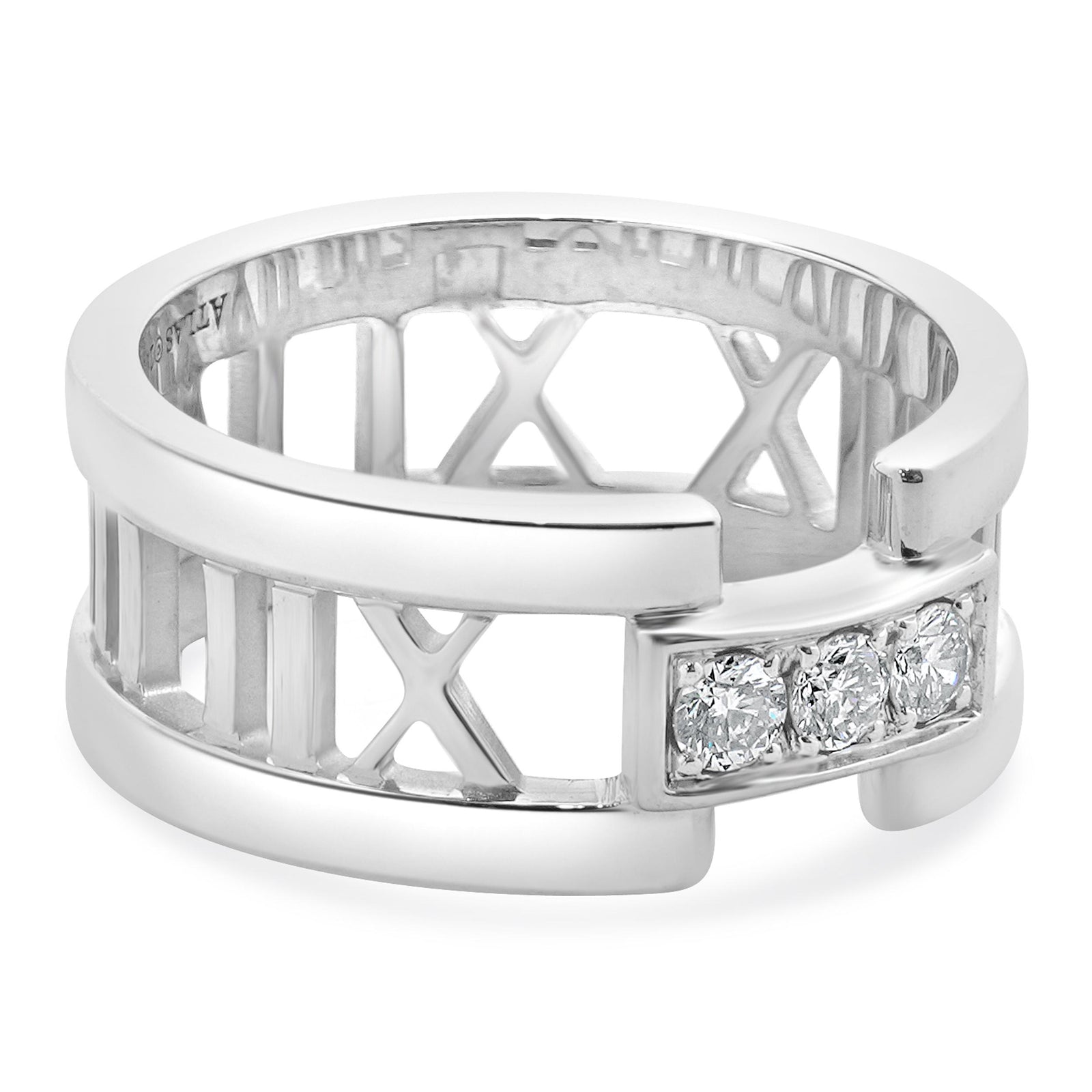 Tiffany & Co.ティファニーAtlas Ring 2003 Tiffany & Co. Atlas Ring in 18K White Gold ( 2003 ) – Size 6