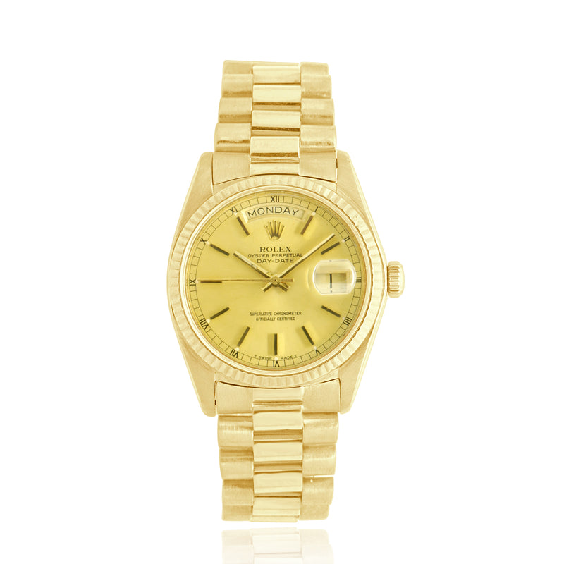 Rolex 18k Yellow Gold Day-Date President 36mm