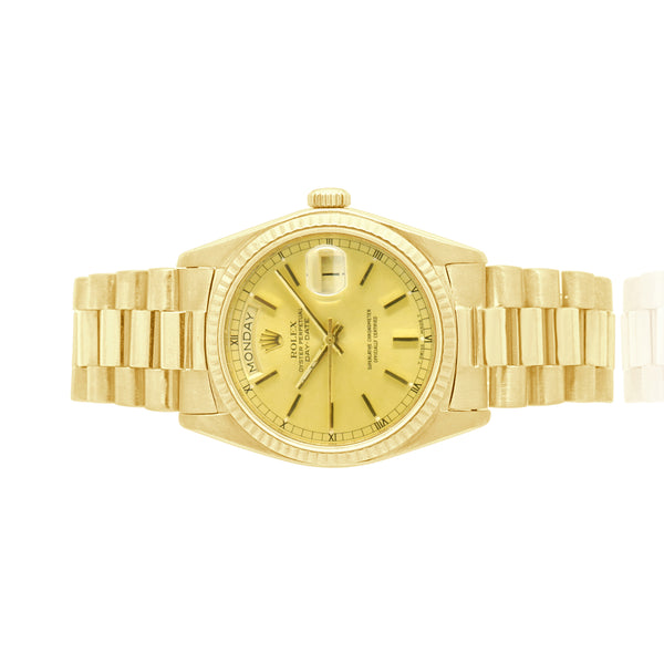 Rolex 18k Yellow Gold Day-Date President 36mm