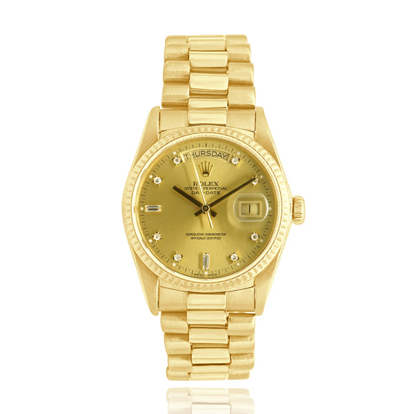 Rolex 18k Yellow Gold Day-Date President 36mm