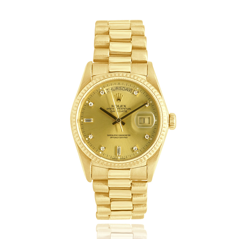 Rolex 18k Yellow Gold Day-Date President 36mm