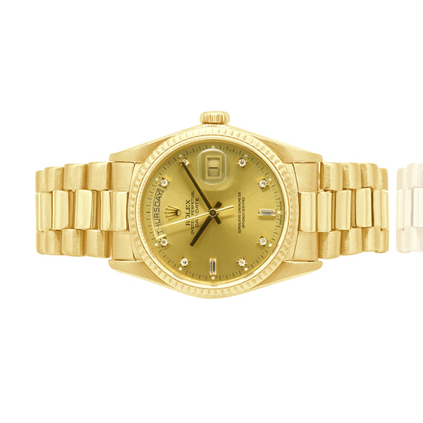 Rolex 18k Yellow Gold Day-Date President 36mm