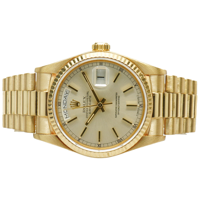 Rolex 18k Yellow Gold Day-Date President 36mm