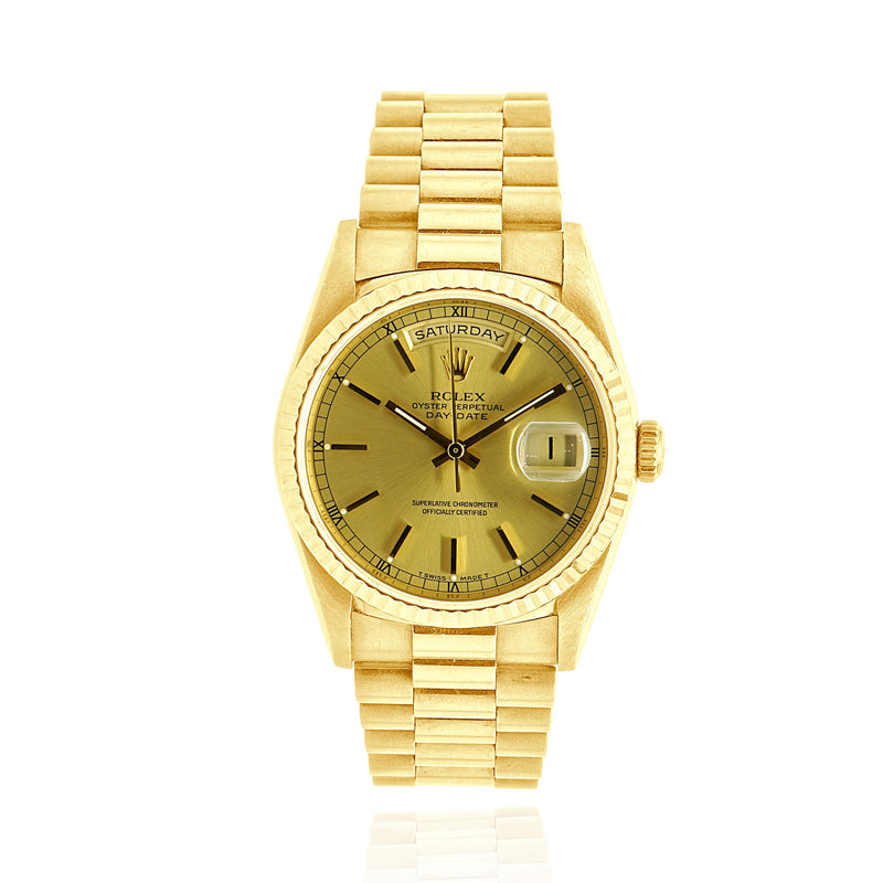 Rolex 18 Karat Yellow Gold Day-Date President 36