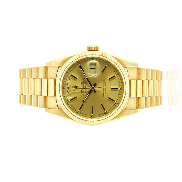 Rolex 18 Karat Yellow Gold Day-Date President 36