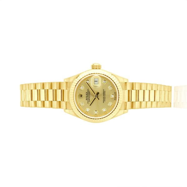 Rolex 18 Karat Yellow Gold Datejust 28mm