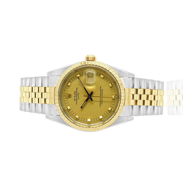 Rolex Two Tone Yellow Gold Date 34mm
