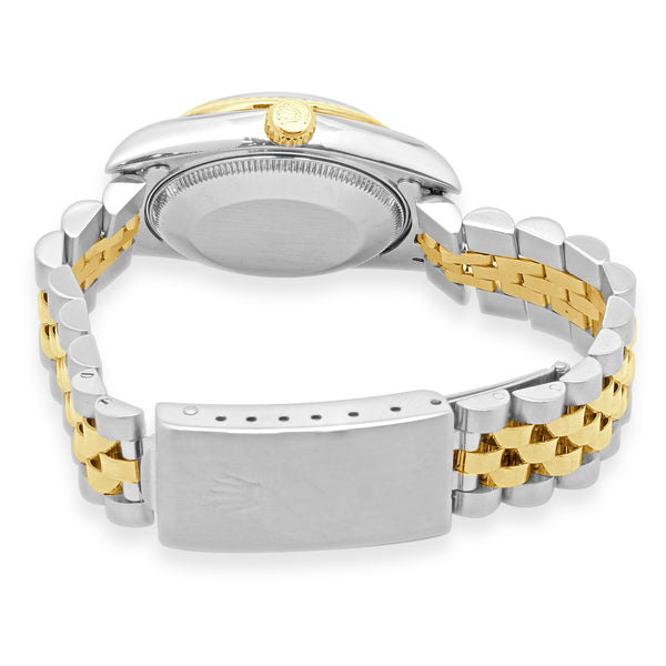 Rolex Mid-Size Datejust Two-Tone 18k Yellow Gold Watch 31MM