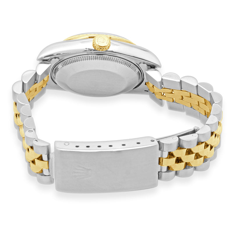 Rolex Mid-Size Datejust Two-Tone 18k Yellow Gold Watch 31MM