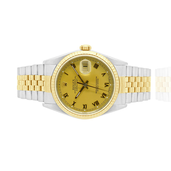 Rolex Stainless Steel & 18 Karat Yellow Gold Datejust 36mm