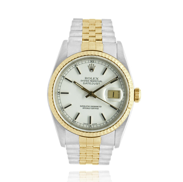 Rolex Stainless Steel & 18 Karat Yellow Gold Datejust 36mm
