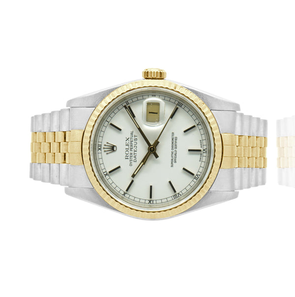 Rolex Stainless Steel & 18 Karat Yellow Gold Datejust 36mm