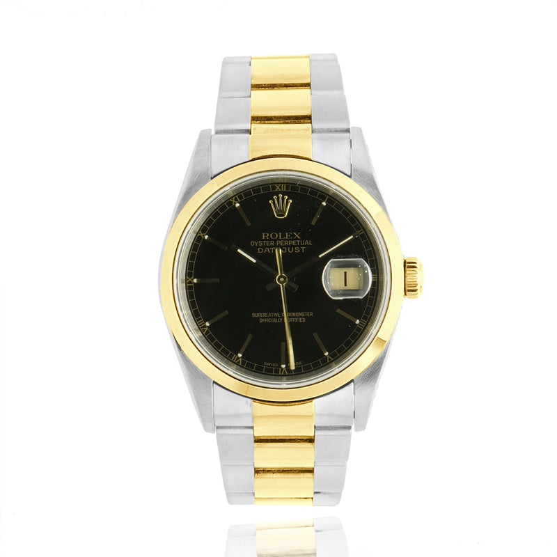 Rolex Stainless Steel & 18 Karat Yellow Gold Datejust 36mm
