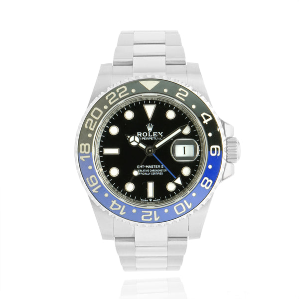 Rolex Stainless Steel GMT Master II Black / Blue “Batman”