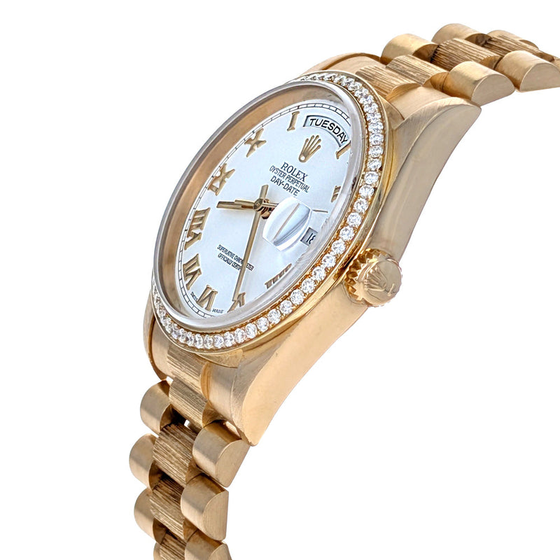 Rolex Day-Date 36 Yellow Gold President Diamonds 18248