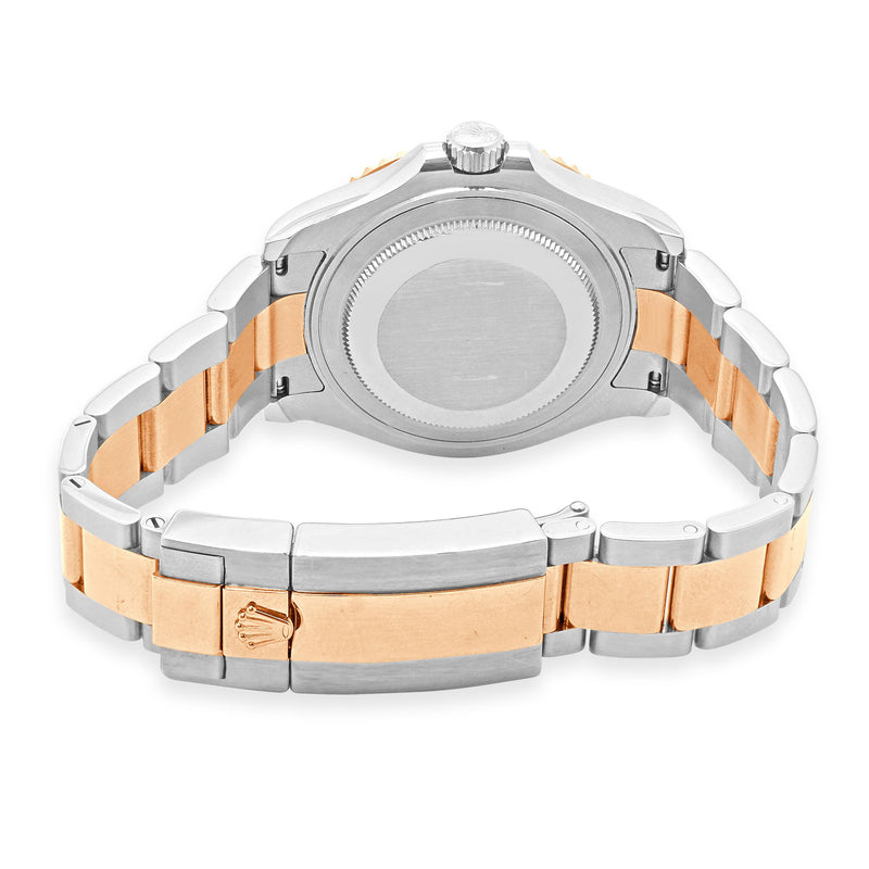 Rolex Stainless Steel and 18 Karat Rose Gold Yachtmaster 37