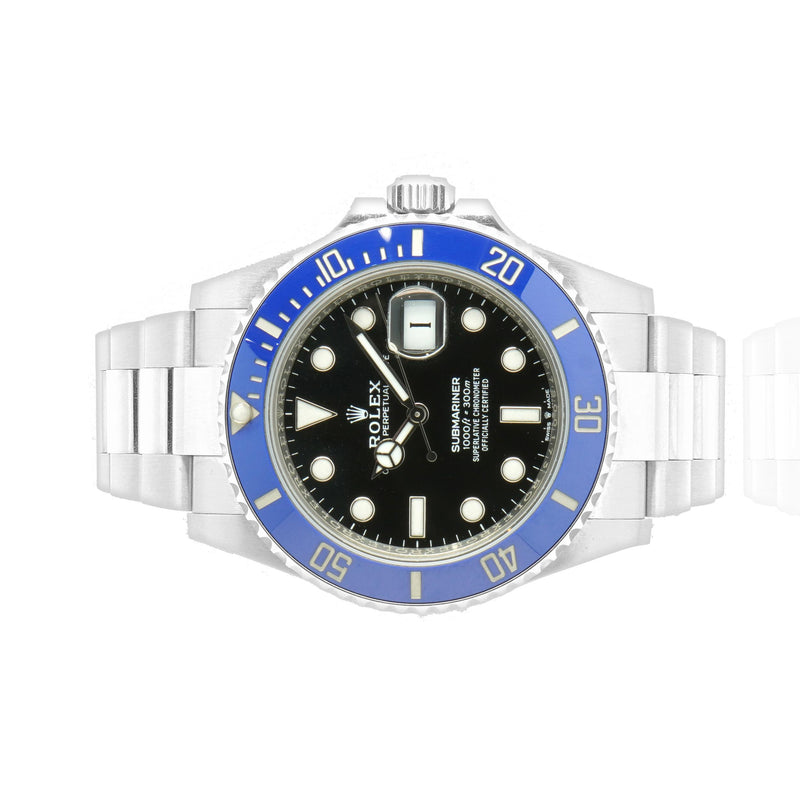 Rolex 18 Karat White Gold Submariner Blue / Black “Cookie Monster”