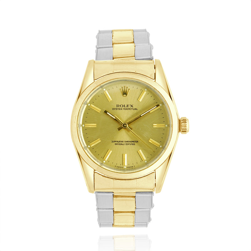 Rolex Vintage 1960 Gold Capped & Stainless Steel Date 36