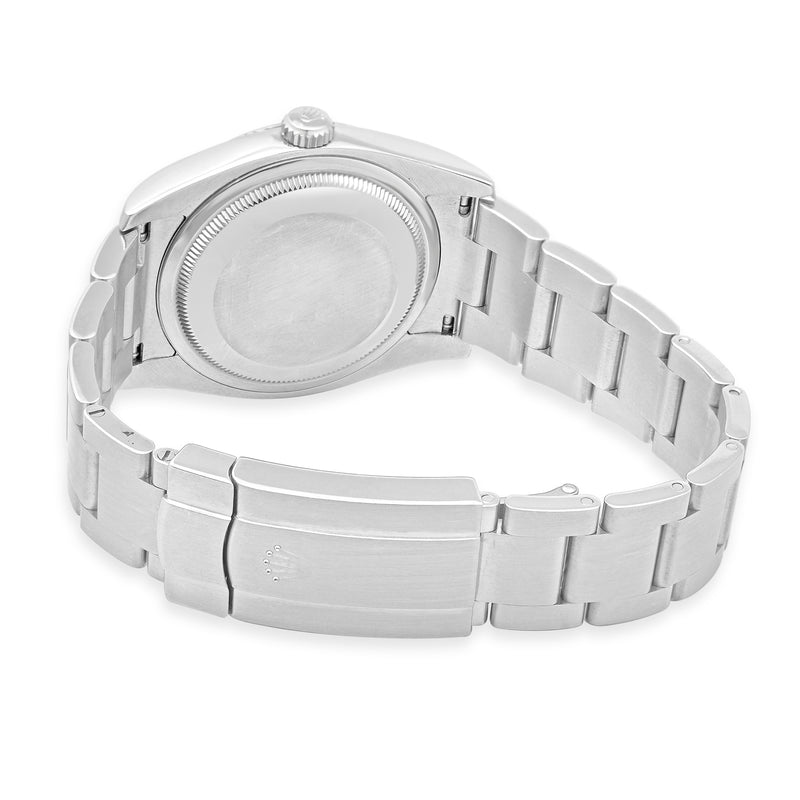 Rolex Stainless Steel Oyster Perpetual 36mm Silver Stick Dial