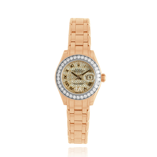 Rolex 18K Everose Pearlmaster 29mm Ref 80285