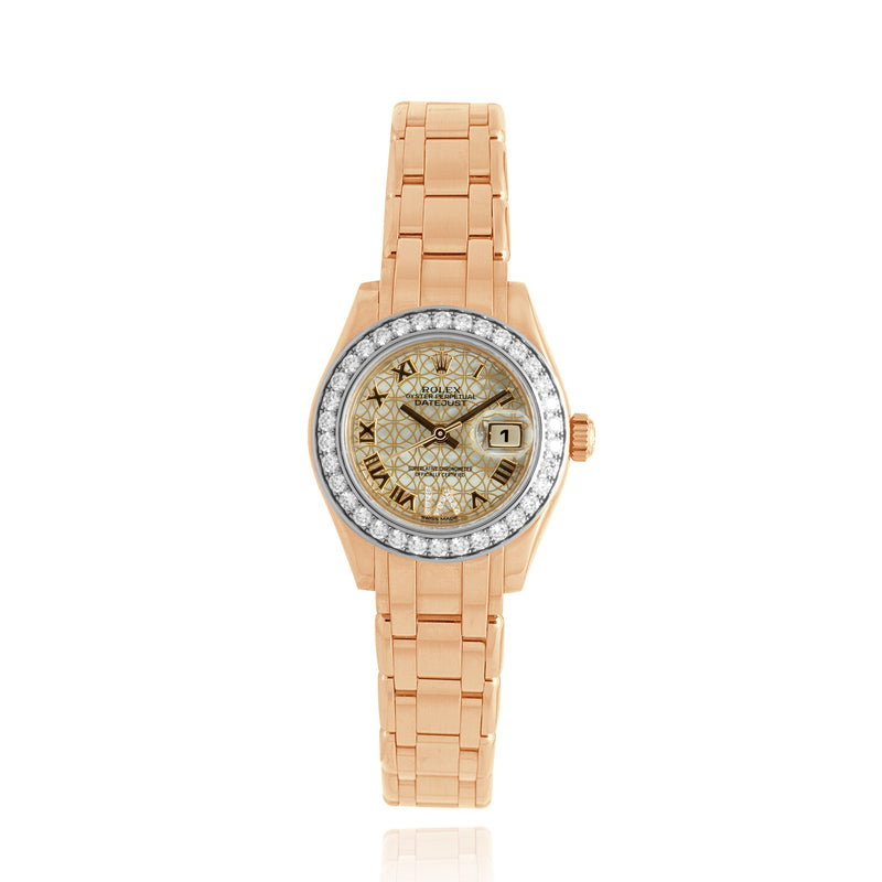 Rolex 18K Everose Pearlmaster 29mm Ref 80285