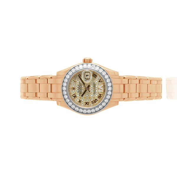 Rolex 18K Everose Pearlmaster 29mm Ref 80285
