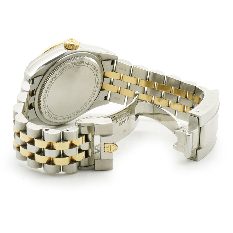 Tudor Stainless Steel & 18 Karat Yellow Gold Diamond Chronometer