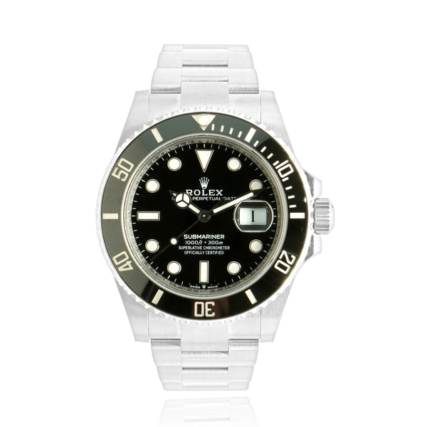 Rolex Stainless Steel Submariner 41mm Black / Black