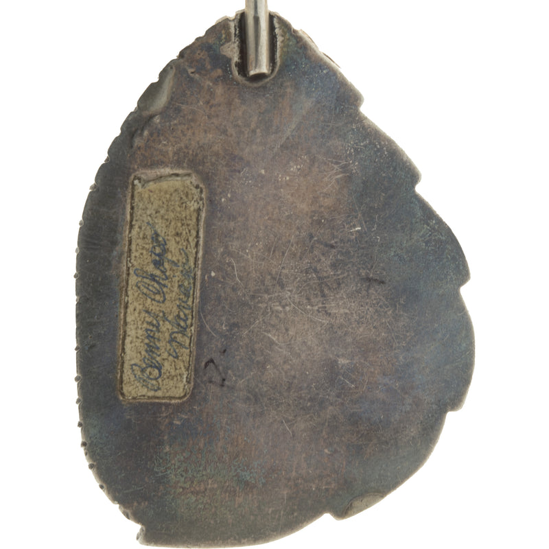 Benny Chapo Sterling Silver Turquoise Navajo Squash Blossom