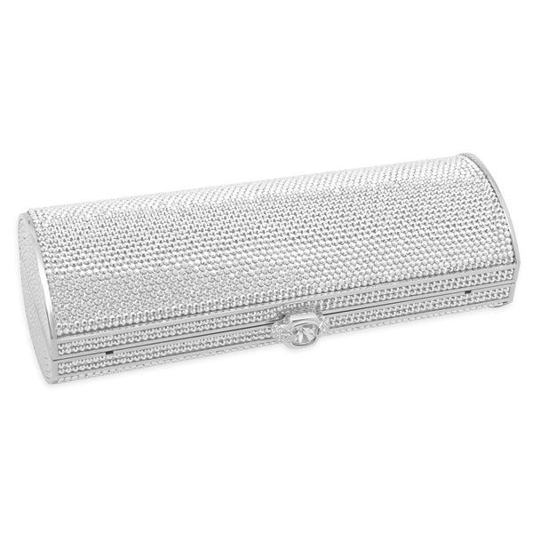 Judith Leiber Silver Tone Crystal Clutch