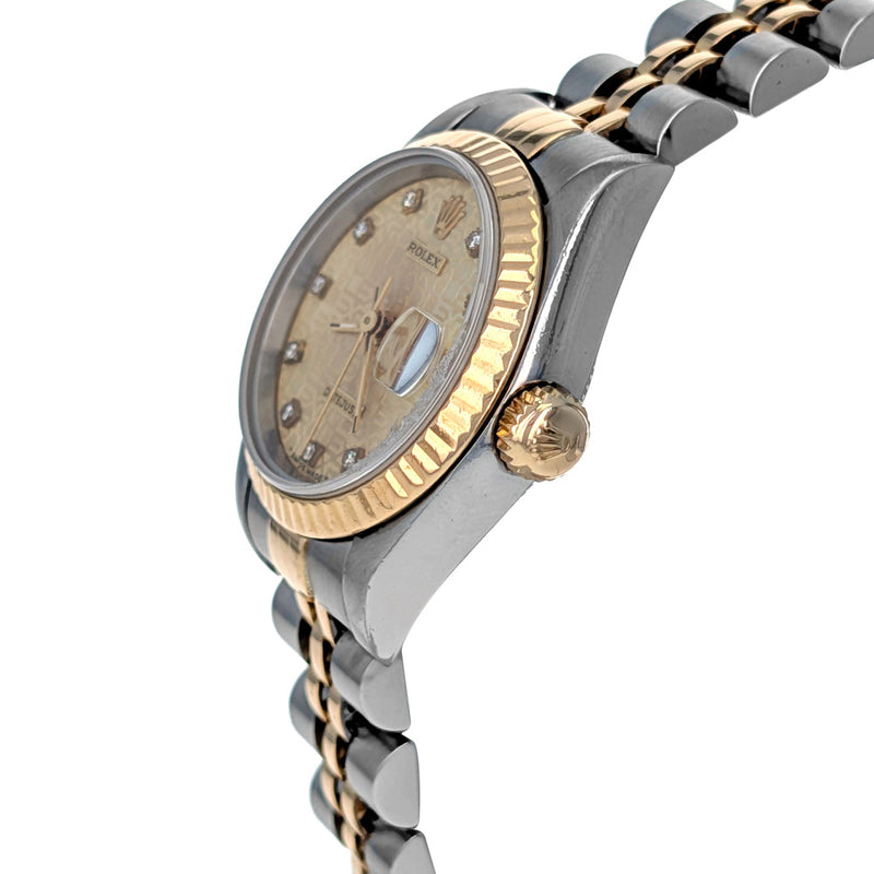 Rolex Lady-Datejust 26mm Stainless Steel Yellow Gold 69173