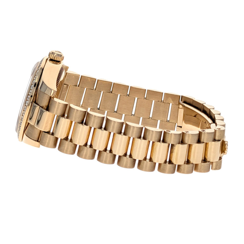 Rolex Datejust 31 Yellow Gold Diamonds President 178288