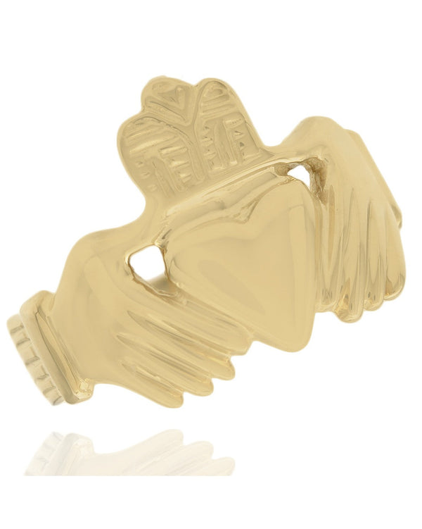 Gentlemans Claddagh Ring in Gold