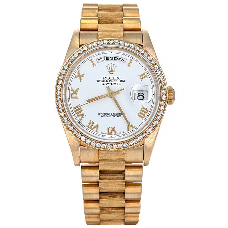 Rolex Day-Date 36 Yellow Gold President Diamonds 18248