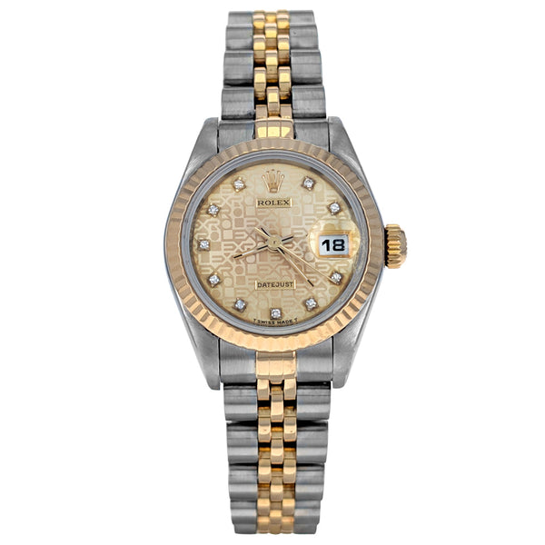 Rolex Lady-Datejust 26mm Stainless Steel Yellow Gold 69173