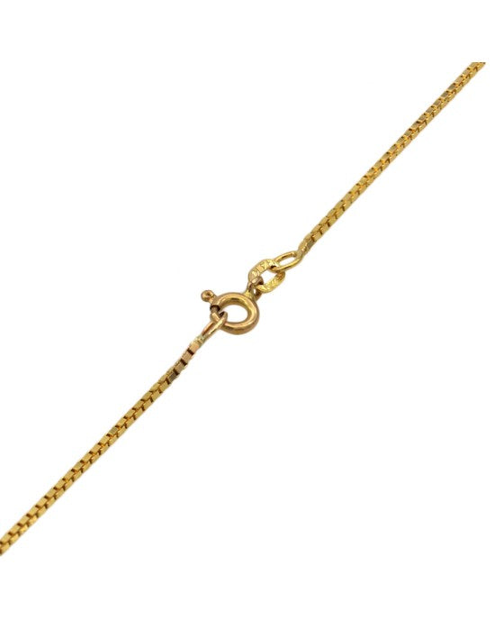 Ammolite and Diamond Accent Necklace in Yellow Gold