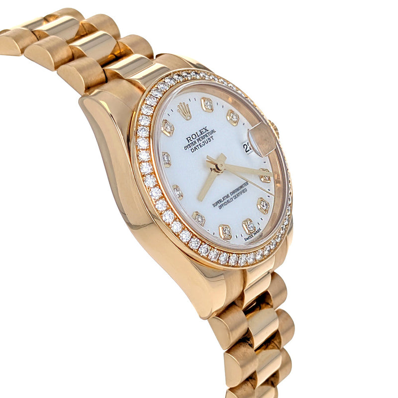 Rolex Datejust 31 Yellow Gold Diamonds President 178288