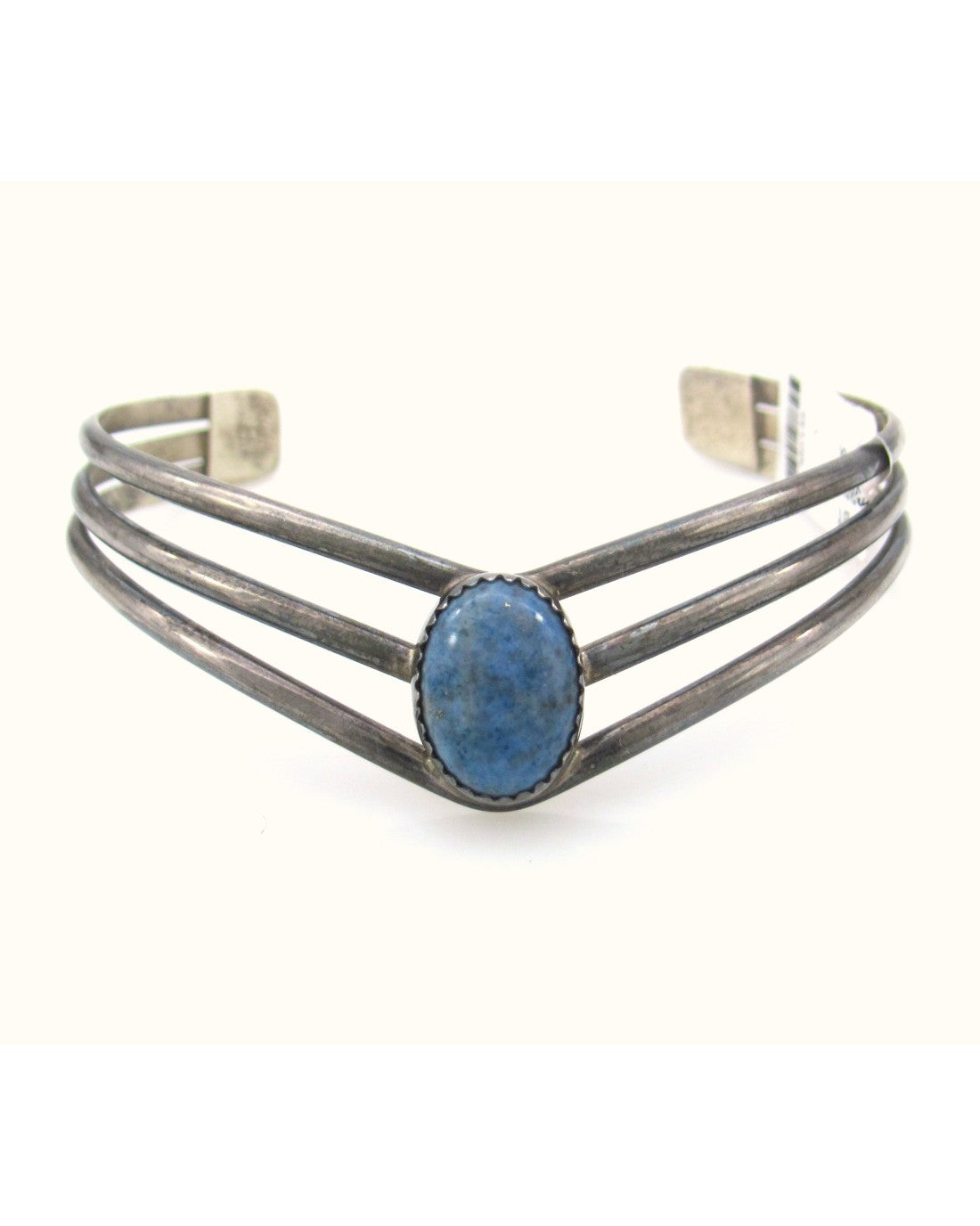 Billy Slim Navajo Handmade Sterling Silver Denim Lapis Cuff Bracelet ...