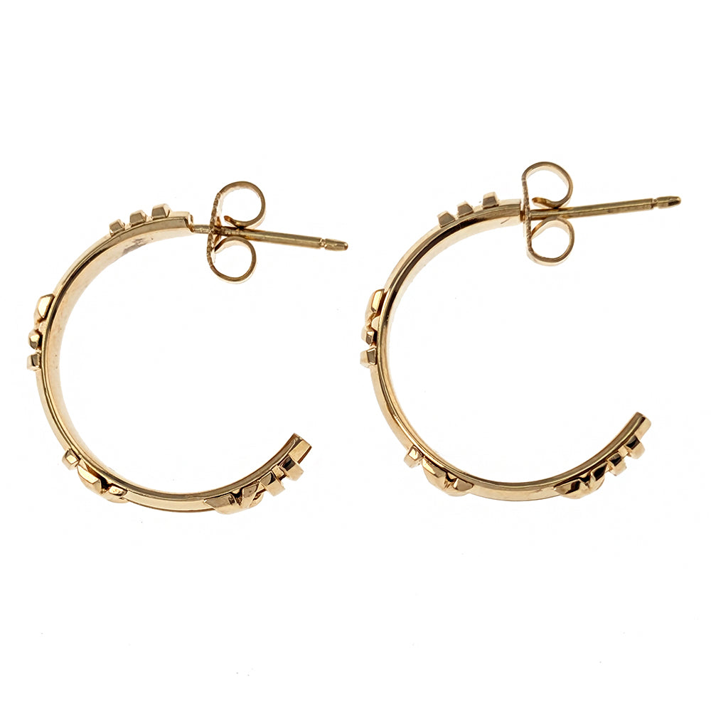 Tiffany & Co. 18K Yellow Gold Atlas Hoop Earrings – The Estate
