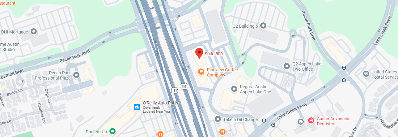 Northwest Austin Office Location Map