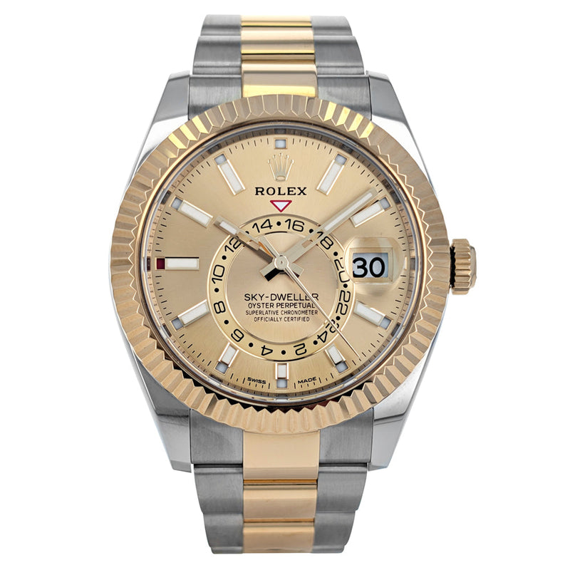 Rolex Sky-Dweller 42mm Stainless Steel Yellow Gold 326933