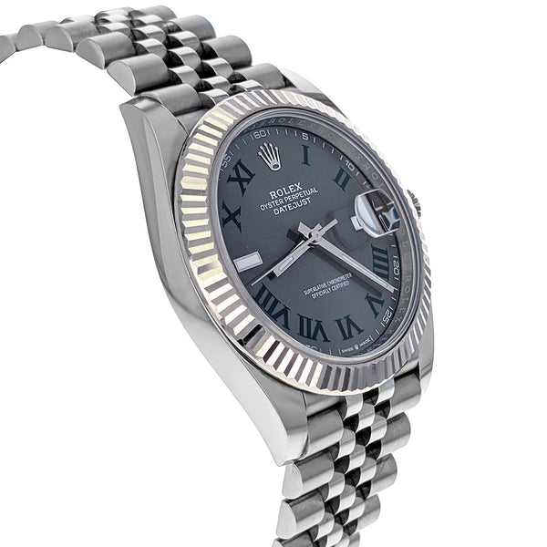 Rolex Datejust 41 Stainless Steel White Gold Wimbledon 2024  126334