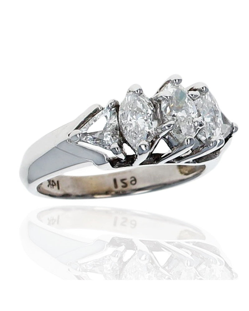 Marquise and Trilliant Diamond Ring – The Estate Watch And Jewelry Company®