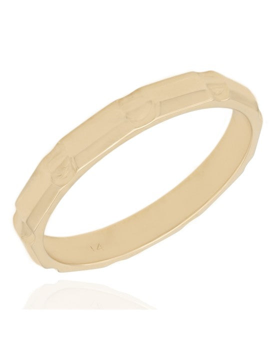 14K Notched Band Ring – The Estate Watch And Jewelry Company®