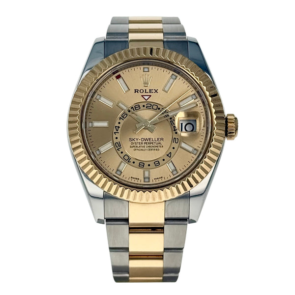 Rolex Sky-Dweller 42mm Stainless Steel Yellow Gold 326933