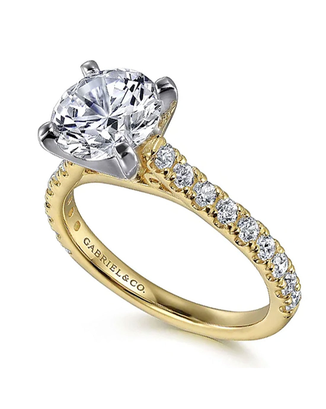 Gabriel & Co. Classic Collection Diamond Engagement Ring – The Estate ...
