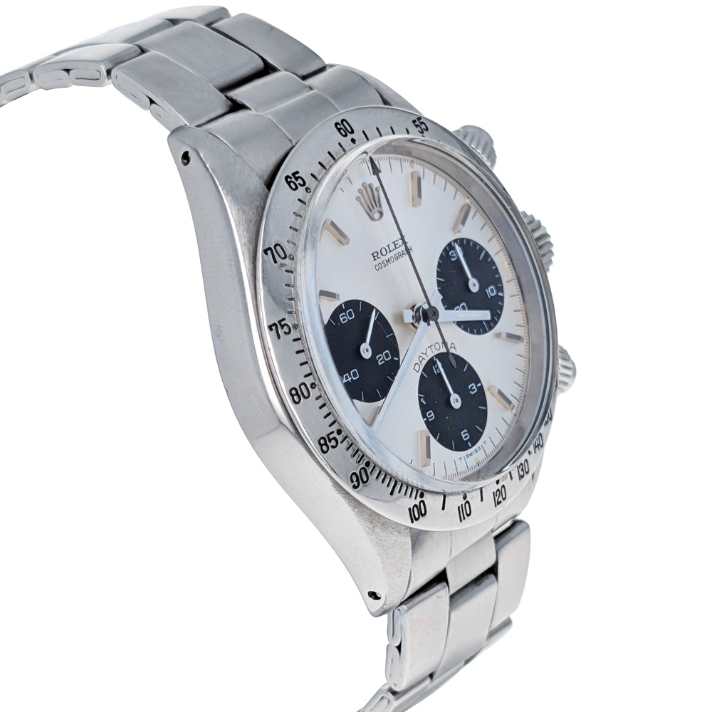 Rolex Cosmograph Daytona Vintage 37mm Stainless Steel 6265 – The