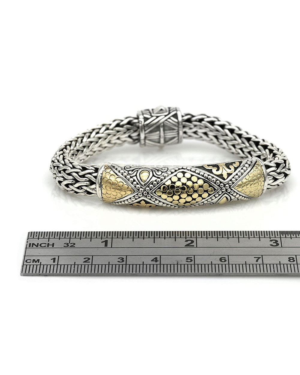 John Hardy Dot Classic Chain Bracelet in Silver and Gold – The